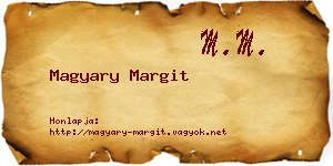 Magyary Margit névjegykártya